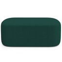 Ver imagem 4 de Cabeceira Cama Box 100cm Lanna com Puff Recamier Doha W01 Bouclê Verde - Lyam Decor