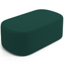 Ver mais imagens de Cabeceira Cama Box 100cm Lanna com Puff Recamier Doha W01 Bouclê Verde - Lyam Decor