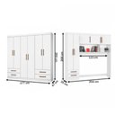 Ver imagem 4 de Guarda-roupa Casal Modulado Eleganza 11 Portas 6 Gavetas Branco - Pnr Móveis