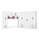Ver imagem 3 de Guarda-roupa Casal Modulado Eleganza 11 Portas 6 Gavetas Branco - Pnr Móveis