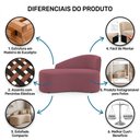 Ver imagem 7 de Namoradeira Compacta Decorativa Orgânica Auren 100cm Suede Rosa - Desk Design