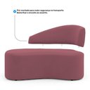 Ver imagem 5 de Namoradeira Compacta Decorativa Orgânica Auren 100cm Suede Rosa - Desk Design
