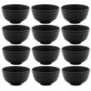 Ver imagem 1 de Kit 12 Bowls de Melamina 11,5x6cm Tóquio Servir Shimeji e Ceviche Cumbucas Preto