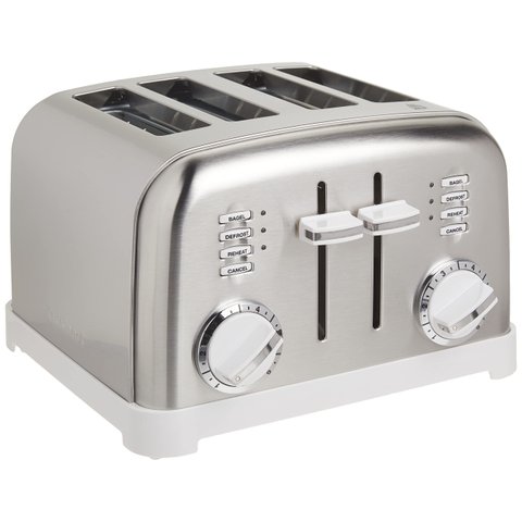 Cuisinart Torradeira Clássica 4 Fatias Branco/inox