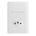 Ver imagem 1 de Cj Interruptor Paralelo + Tomada 10a com Suporte 4x2 - Dicompel Novara Branco Total - Dnv1100/20brtl