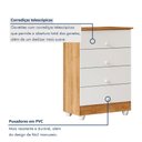 Ver mais imagens de Quarto de Bebê Completo com Guarda Roupa, Cômoda e Berço Life Tigus Baby