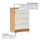 Ver imagem 7 de Quarto de Bebê Completo com Guarda Roupa, Cômoda e Berço Life Tigus Baby