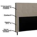 Ver imagem 2 de Cabeceira Para Cama Box Luna Solteiro 0,90cm Laminado Bege - FdECOR