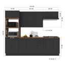 Ver imagem 4 de Cozinha Modulada Completa Americana 100% MDF 270cm com Rodapé Provence Multimóveis Crink-CPL006