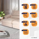 Ver imagem 4 de Sofá Retrátil Reclinável Aconchego 2,70m Bouclê