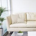 Ver imagem 4 de Capa de Almofadas Decorativa 50x50cm para Sofá Cama Capri Bege
