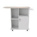 Ver imagem 5 de Tábua de Passar Roupa Miami Lavanderia Mesa Multiuso com Organizador e Suporte Ferro - Branco