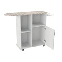 Ver imagem 3 de Tábua de Passar Roupa Miami Lavanderia Mesa Multiuso com Organizador e Suporte Ferro - Branco