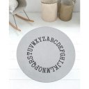 Ver imagem 3 de Tapete Alfabeto Redondo Ø100cm Cinza - Antiderrapante FASTLAR TAPETE REDONDO