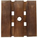 Ver imagem 1 de Suporte de Madeira Tratada para Vasos Quadrado 20 Cm 4 Rodízios Silicone