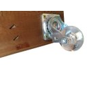 Ver imagem 4 de Suporte de Madeira Tratada para Vasos Quadrado 20 Cm 4 Rodízios Silicone