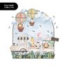 Adesivo de Parede Infantil Arco Decorativo Safari Trem - Painel - 1