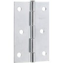 Ver imagem 1 de Dobradiça para Porta 3" Aço Carbono Cromado Vonder