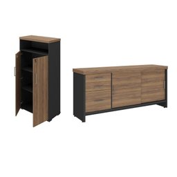 Conjunto Escritório: Balcão 6177 + Armário 6369 - 1