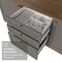 Ver imagem 7 de Balcão de Cozinha 60 cm 3 Gavetas (sem Tampo) Rustic/Cinza Vik Madesa