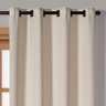 Cortina Blackout Tecido 2,80m X 1,60m Corta 100% Luz Blecaute para Sala Quarto Janela Cozinha Areia - 4