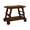 Ver imagem 1 de Carrinho Gourmet-churrasco 1 Prateleira Summer Madeira Imbuia Maciça Stain Imbuia