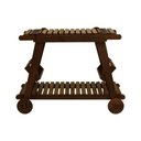 Ver imagem 3 de Carrinho Gourmet-churrasco 1 Prateleira Summer Madeira Imbuia Maciça Stain Imbuia