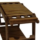 Ver imagem 6 de Carrinho Gourmet-churrasco 1 Prateleira Summer Madeira Imbuia Maciça Stain Imbuia