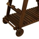 Ver imagem 7 de Carrinho Gourmet-churrasco 1 Prateleira Summer Madeira Imbuia Maciça Stain Imbuia