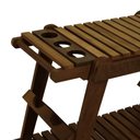 Ver imagem 5 de Carrinho Gourmet-churrasco 1 Prateleira Summer Madeira Imbuia Maciça Stain Imbuia