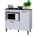 Ver imagem 6 de Balcão 2 Portas para Cooktop 4 Bocas Zurique Kaiki Móveis Branco