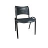 Cadeiras Prisma Iso Fixa Desmontável Empilhavel - Recepção - Sala de Espera - Cor Preta - 1