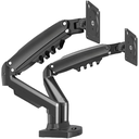 Ver imagem 1 de Suporte Duplo Monitor De Mesa de 17 até 27 Polegadas Preto