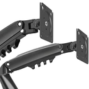 Ver imagem 4 de Suporte Duplo Monitor De Mesa de 17 até 27 Polegadas Preto
