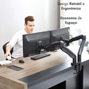 Ver imagem 3 de Suporte Duplo Monitor De Mesa de 17 até 27 Polegadas Preto