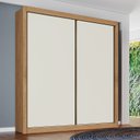 Ver imagem 2 de Guarda Roupa Solteiro 2 Portas 4 Gavetas - Zurique-Amêndoa - Móveis Europa