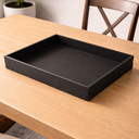 Ver imagem 1 de Bandeja Multiuso Organizadora Grande Preta 38x28cm