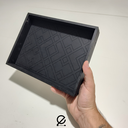 Ver imagem 4 de Bandeja Multiuso Organizadora Grande Preta 38x28cm