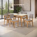 Ver imagem 2 de Conjunto Sala de Jantar Nara Kappesberg em Madeira Maciça com 6 Cadeiras