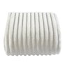 Cobertor Manta Casal Soft Canelada 2,20m X 1,80m Califórnia Cor Branca - 2