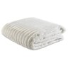 Cobertor Manta Casal Soft Canelada 2,20m X 1,80m Califórnia Cor Branca - 1