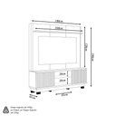 Ver imagem 4 de Home Theater Jural Mdp/mdf Tv até 75 Pés em Plástico Canela/offwhite G77 - Gran Belo