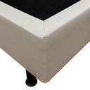 Ver imagem 3 de Base Box para Cama Casal Queen 158x198cm Bipartido Liz S05 Sintético Bege - Mpozenato
