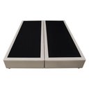 Ver imagem 5 de Base Box para Cama Casal Queen 158x198cm Bipartido Liz S05 Sintético Bege - Mpozenato