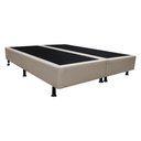 Ver imagem 1 de Base Box para Cama Casal Queen 158x198cm Bipartido Liz S05 Sintético Bege - Mpozenato