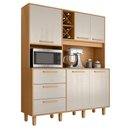 Ver imagem 1 de Armário de Cozinha Completa com Adega 5 Portas 3 Gavetas Madri