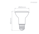 Ver imagem 3 de Lâmpada Led Eco Par20 5,5w 25° E27 Sth9020 - Stella