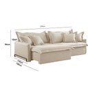 Ver imagem 2 de Sofá Cama 230 Cm Braço 15 Cm Leona Retrátil e Reclinável Meu Sofá Online