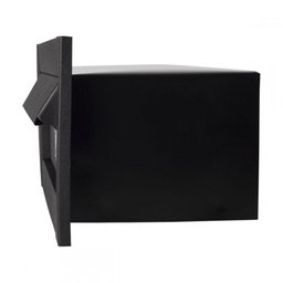 Caixa Correio Hat Chapeu Preta Fosca 25 Cm Profundidade - 4