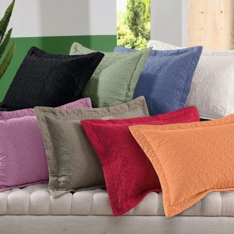 Porta Travesseiro Altenburg It Glam 100% Poliéster 50x70cm Laranja Siena